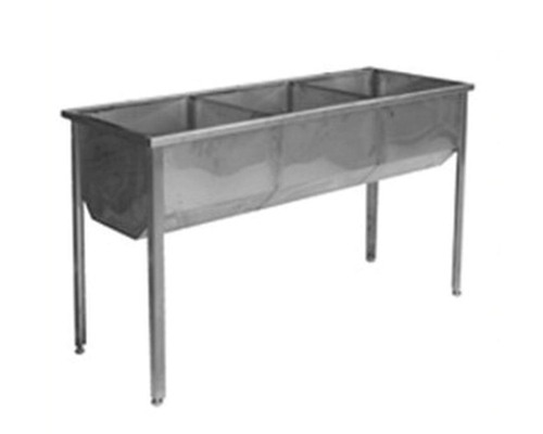 Ванна моечная ВМЦ 32/45 (сварная, 3 секции, без борта)