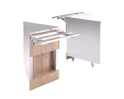 Прилавок нейтральный Refettorio RU10A45 (внешний угол 45°)