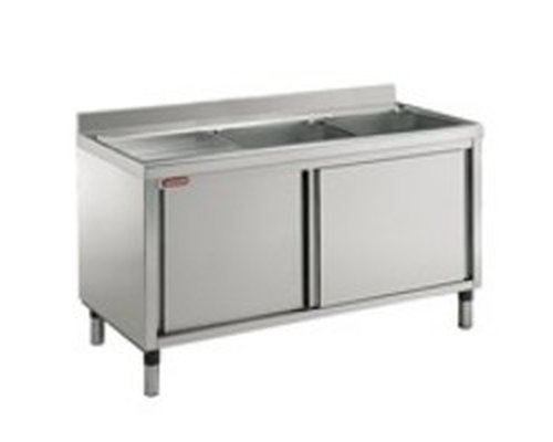 Ванна моечная ANGELO PO двойная LA1624S с левым столом