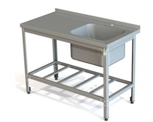 Ванна моечная ВМНШ 70/70 (цельнотянутая, пристенная)