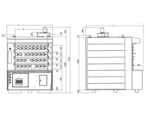 Печь подовая паротрубная Bassanina ZOOM 812 (газ)