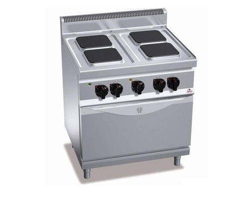 Плита электрическая 4-конфорочная Berto's Е7PQ4+FE1 (конвекционная духовка)