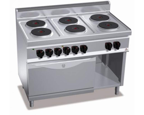 Плита электрическая 6-конфорочная Berto's E7P6+FE (статическая духовка)