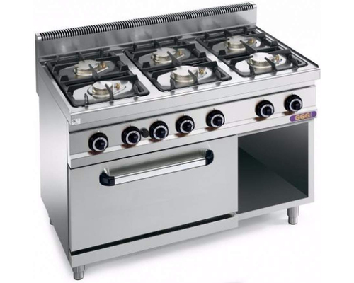 Плита газовая 6-конфорочная 600 серии Berto's G7F6PW+FG