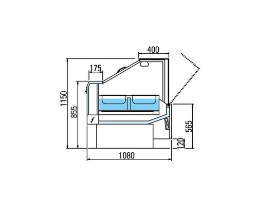 Тепловая витрина Arneg ARLES VDB TCBM 1250