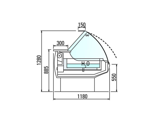 Тепловая витрина Arneg ASPEN 2 VCA TCBM 937