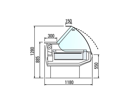 Тепловая витрина Arneg ASPEN 2 VCA TCPW 937