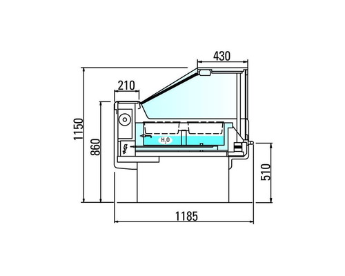 Тепловая витрина Arneg BELGRADO 90 VDA TCBM 937