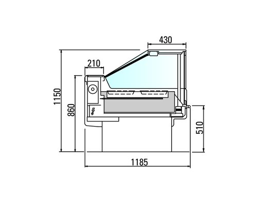 Тепловая витрина Arneg BELGRADO 90 VDL TCPW 937