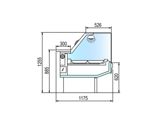 Тепловая витрина Arneg DENVER VDR TCPW 1250