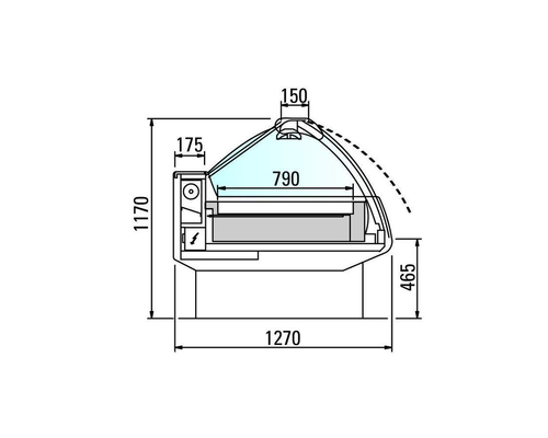 Тепловая витрина Arneg SYDNEY 3 100 VCA TCPW 937