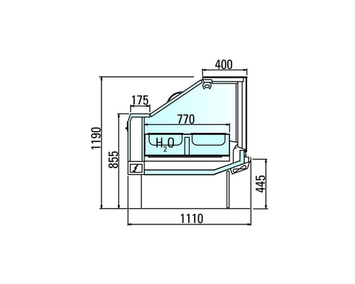 Тепловая витрина Arneg VENEZIA 2 VDA TCBM TCBM 1250