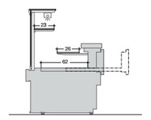 Кондитерский прилавок Criocabin ESPRIT ES300 937 (выносной агрегат)
