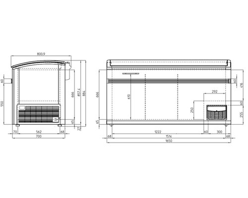 Ларь-бонета Costan NEW SWING 1700-UP