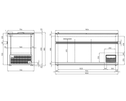Ларь-бонета Costan NEW SWING 1700