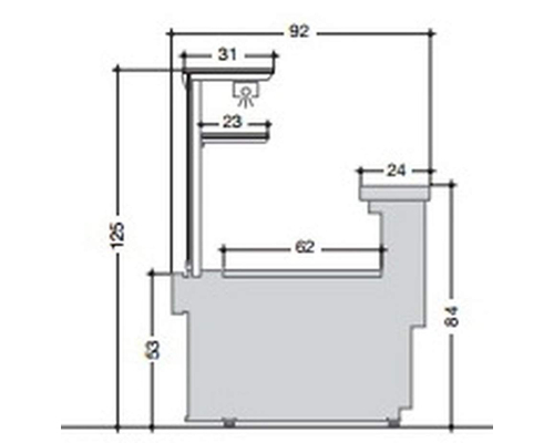 Нейтральный прилавок Criocabin ESPRIT ES310 1875