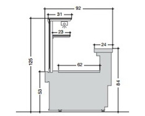Нейтральный прилавок Criocabin ESPRIT ES310 937
