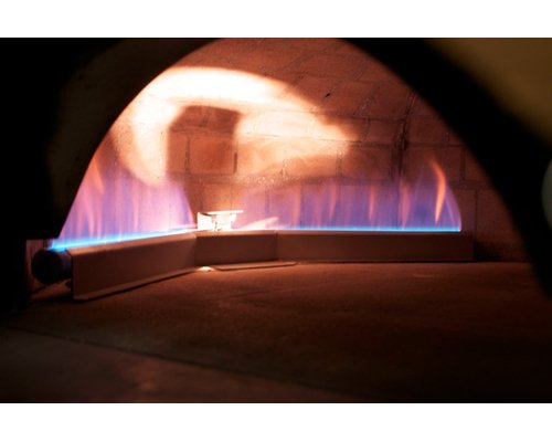 Печь для пиццы дровяная квадратная Ceky S120 (фронт - красный кирпич)