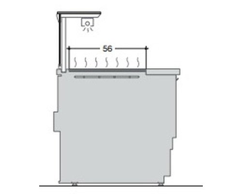 Прилавок подогреваемый сухой Criocabin ESPRIT ES410 1250
