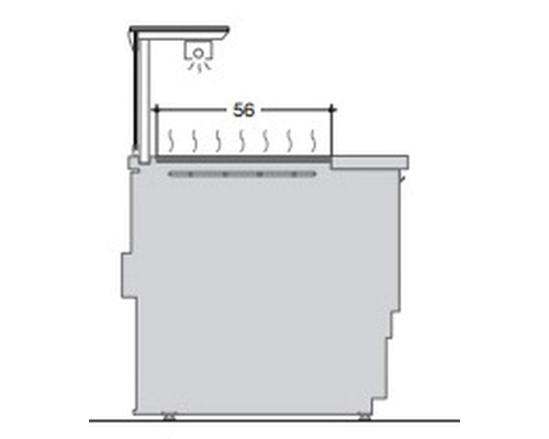 Прилавок подогреваемый сухой Criocabin ESPRIT ES410 1875