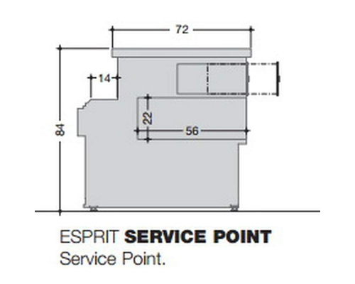 Прилавок расчетный Criocabin ESPRIT