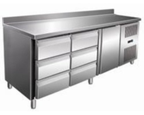 Стол с морозильным шкафом COOLEQ GN3260BT бортик 6 ящиков+1 дверь