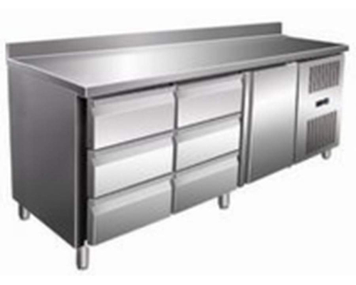 Стол с охлаждаемым шкафом COOLEQ GN3260TN бортик 6 ящиков+1 дверь