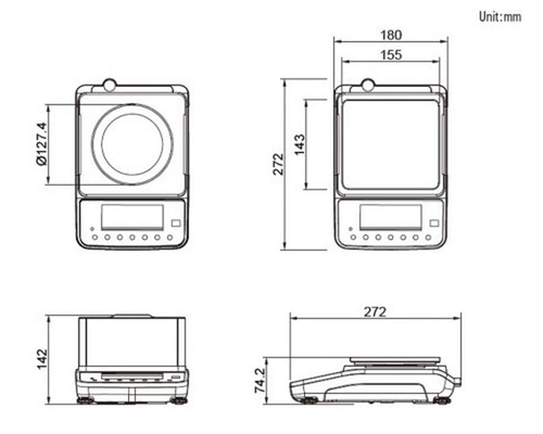 Весы лабораторные электронные CAS XE-3000