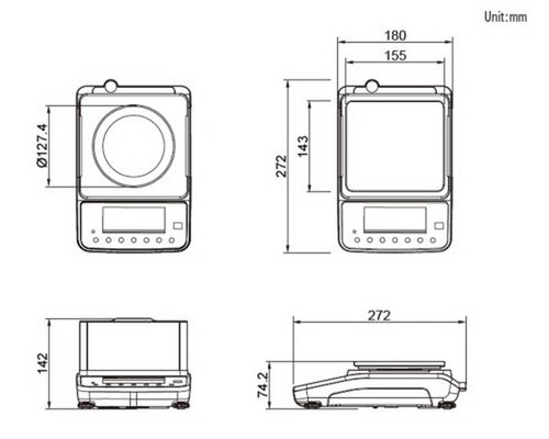 Весы лабораторные электронные CAS XE-600