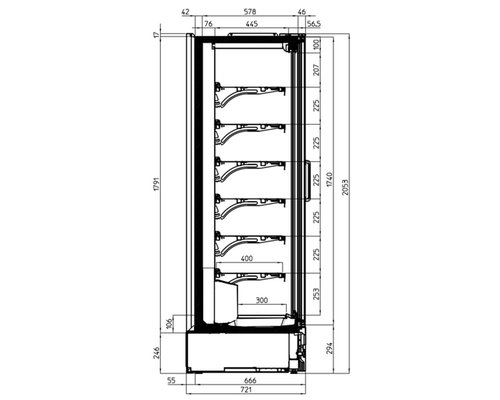 Винный шкаф Costan BALLET NEXT 1250 - 2P