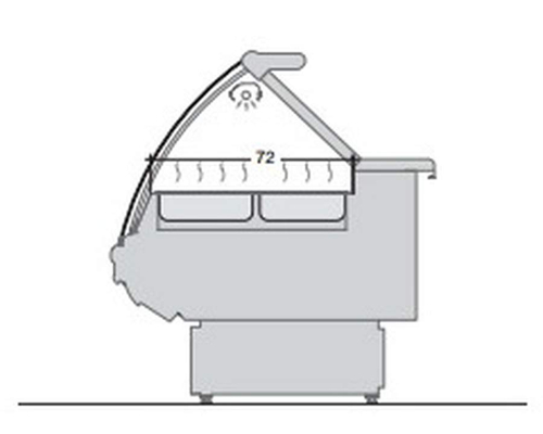 Витрина паровая Criocabin ERGO ER400 1250