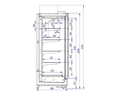 Морозильный шкаф ШН-1.20-4.0 ANZIO LT 2D 1562R290