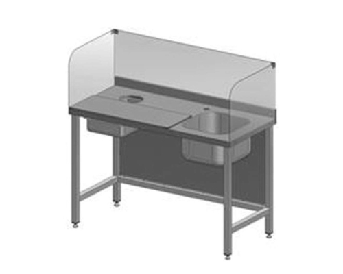 Стол для чистки рыбы СЧРЭП (ванна справа)