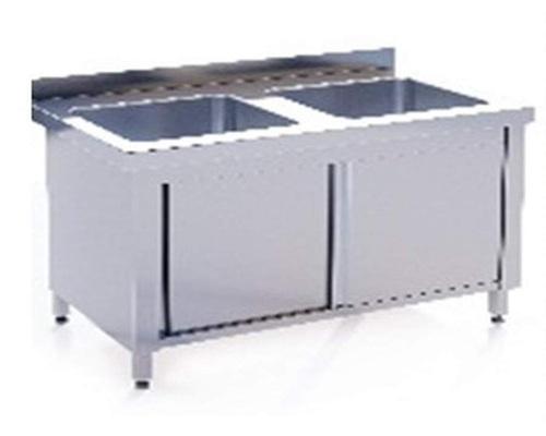 Стол закрытый с двумя ваннами СВПШК2 1500x700