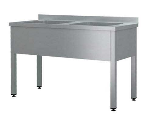 Ванна моечная цельнотянутая ВМПШ2 (L=1300, S=700) борт 40 мм