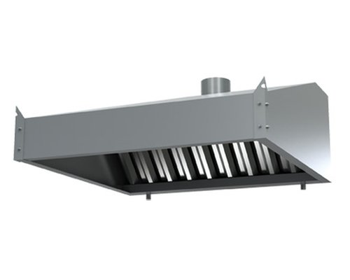 Вентиляционный зонт пристенный ЗВПШ (L=1600, S=1300, H=350)