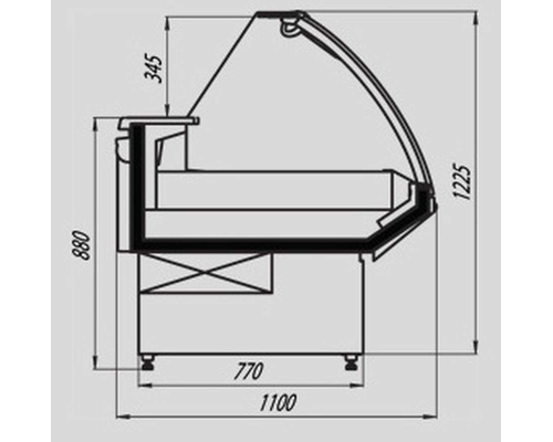 Витрина тепловая ВПТ 0,264-1,215 (Symphony ЕCН 1250) снято с производства