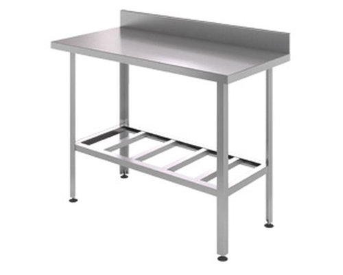 Стол разделочный пристенный с бортом СРПНЭ; РП 600х600