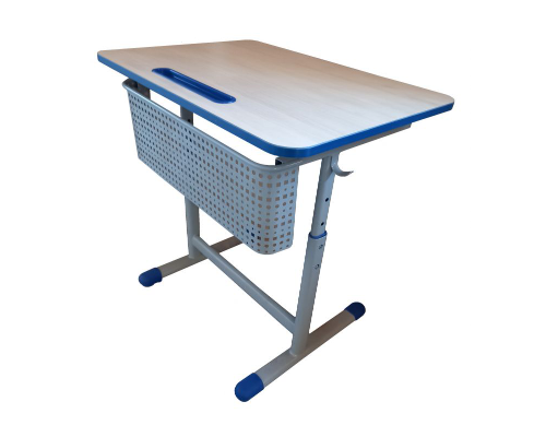 Стол ученический "Киташка -1" одноместный регулируемый,объемный фронтон, с регулировкой наклона столешницы