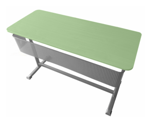 Стол ученический "Киташка - 2" двухместный регулируемый, объемный фронтон,с регулировкой наклона столешницы