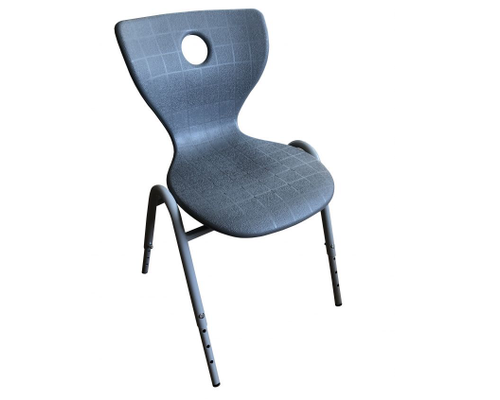 Стул ученический с цельным пластиком ДВУХСЛОЙНЫМ ДЫШАЩИМ Регулируемый №2-4, 4-6