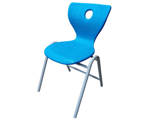 Стул ученический с цельным пластиком ДВУХСЛОЙНЫМ ДЫШАЩИМ