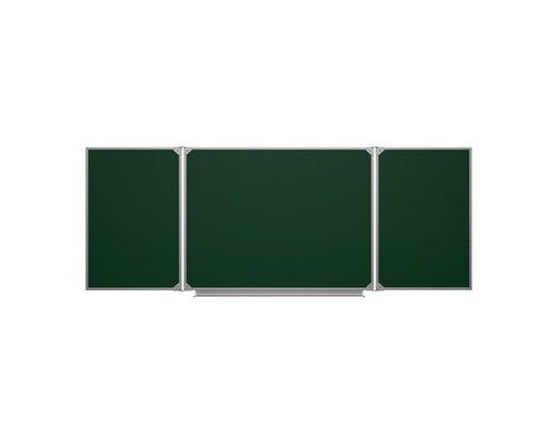 Трехэлементная школьная доска (мел) 3400х1200 полимерная Трехэлементная школьная доска (мел) 3400х1200 полимерная