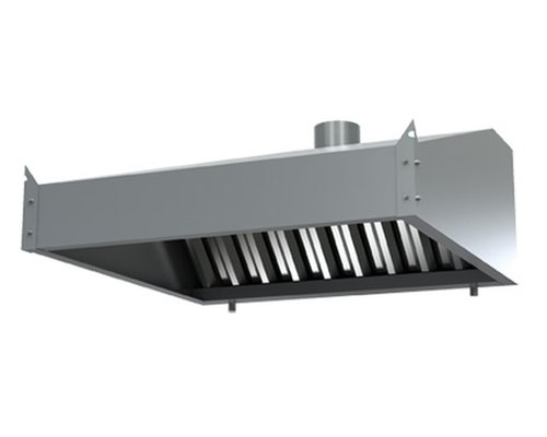 Вентиляционный зонт пристенный ЗВПШ (L=900, S=1100, H=350)