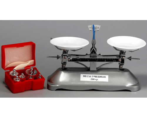 Весы учебные до 200 гр. с гирями