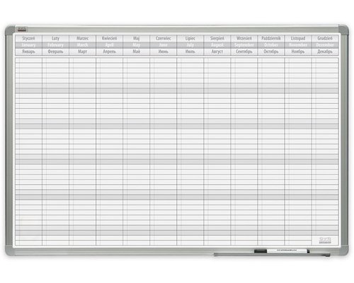 Планер годовой 2x3 TP005 60х90 алюмин.рамка магнитный Планер годовой 2x3 TP005 60х90 алюмин.рамка магнитный