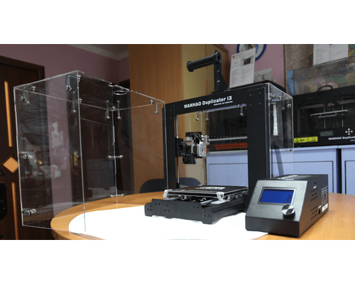 3D принтер Wanhao Duplicator i3 v 2.1 (со стеклом) в пластиковом корпусе