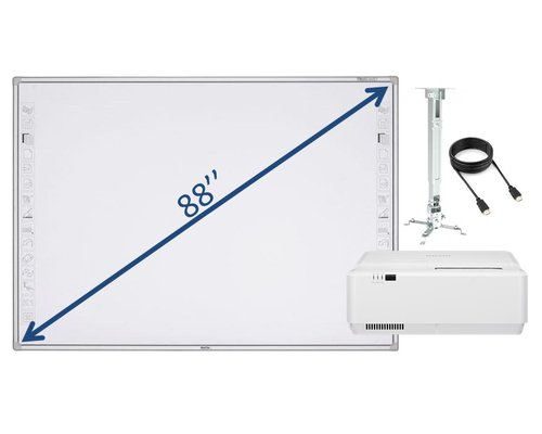 Интерактивная доска 88'' + ультракороткофокусный проектор Ricoh