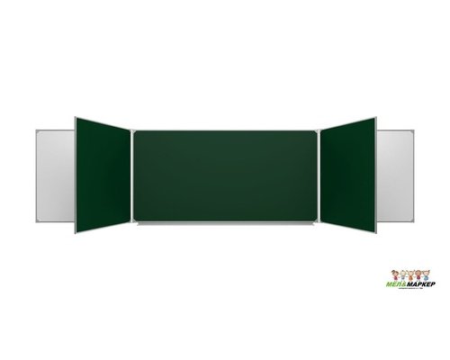 Пятиэлементная школьная доска (мел+маркер) 3000х1000 полимерная Пятиэлементная школьная доска (мел+маркер) 3000х1000 полимерная