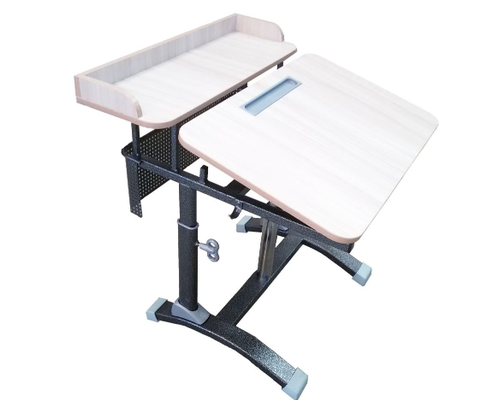 Стол компьютерный "Ламифорка - 1" трансформер, объемный фронтон, с регулировкой наклона столешницы,полуавтоматическая регулировка роста - ГАЗОВЫЙ ЛИФТ, №2-6